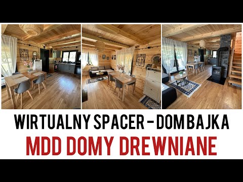 DOM DREWNIANY BAJKA od środka  I Wykończone wnętrza |  MDD Domy Drewniane
