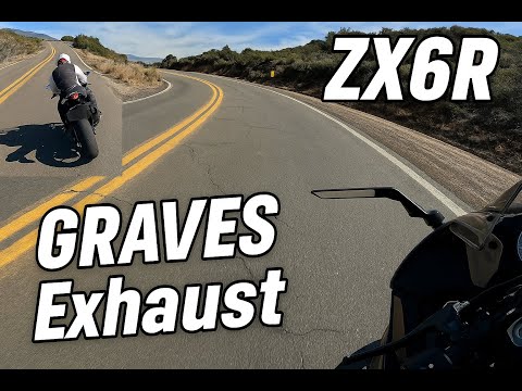 Desert Canyon Run  on 2024 ZX-6R – INSANE Graves Exhaust