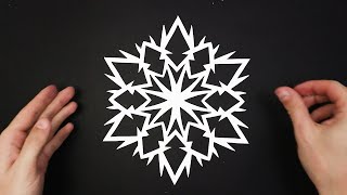 How to make a snowflake out of paper ❄ Paper snowflake  - EASY DIY
