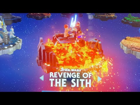 Padmé giving birth to Luke and Leia and Anakin becoming Darth Vader in LSWTSS