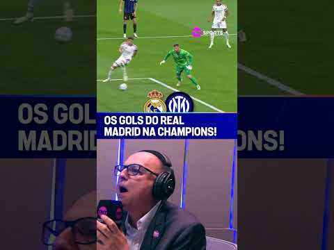 REAL MADRID 2X1 INTER DE MILÃO | FASE DE LIGA | VEJA OS GOLS NA VOZ DE ANDRE HENNING #shorts