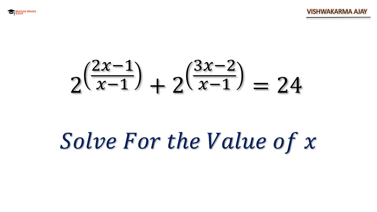 Exponential Puzzle: Solving Equations with Ease | #ExponentialEquations