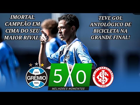 Grêmio 5 x 0 Internacional | Goals and Highlights | 2025 U15 Gaucho Final