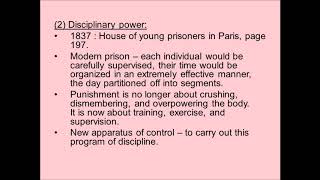 Foucault and Disciplinary Power