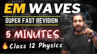 Electromagnetic Waves In One Shot In Just 5 minutes I Class 12 Physics Term 2 I Vinod Kumar Sir