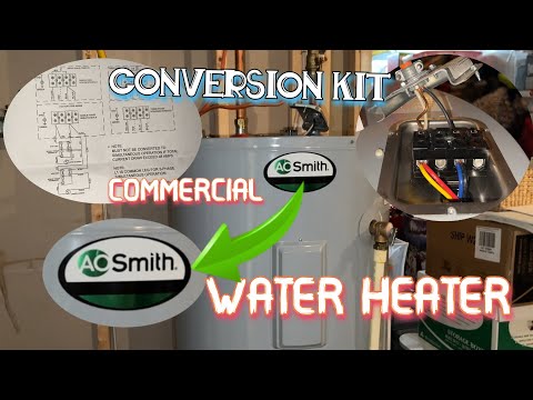 COMMERCIAL AO SMITH Electric water heater 80gl | APCOM CONVERSION KIT