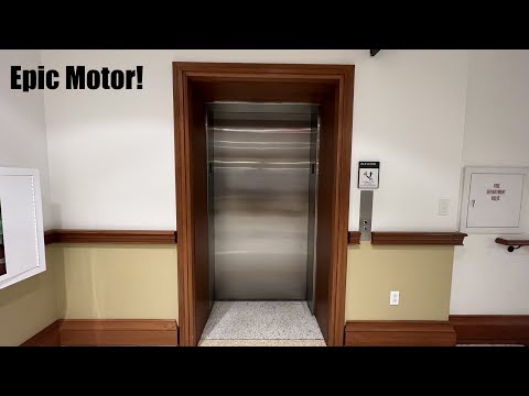 Epic Motor! Modernized Hydraulic Elevator at Cupples II Hall - WU - St. Louis, MO
