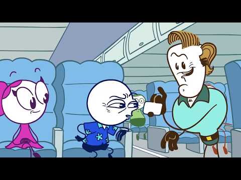 Funny Cartoon Animation - Receding Airline - Pencilmation