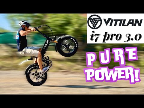 Elektrinis dviratis Vitilan i7 Pro, 20'', 750W, 20Ah, žalias video