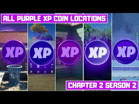 All Purple XP Coins Locations in Fortnite Chapter 2 Season 2! - Secret XP Coins