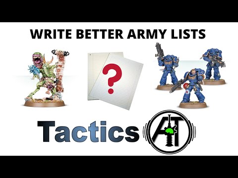 Writing Better Army Lists for Warhammer 40K - Tips, Tricks and Tactics