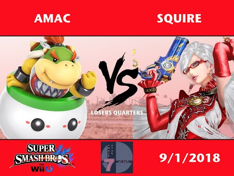 YQR#7 Smash 4 Singles - aMac (Diddy Kong, Bowser Jr) vs Squire (Bayonetta)