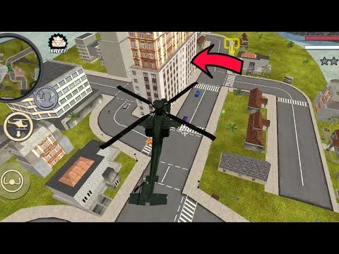Rope Hero: Vice Town - (Game Tour by Helicopter) US Green Army Helicopter - Android Gameplay HD