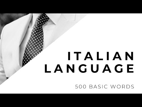 Italian language – 500 basic words.