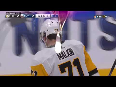 НХЛ  18-19  Play-off  1-ая шайба Малкина  10.04.19