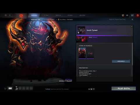 Dota 2: Shadow Fiend - Souls Tyrant Cache Set Preview