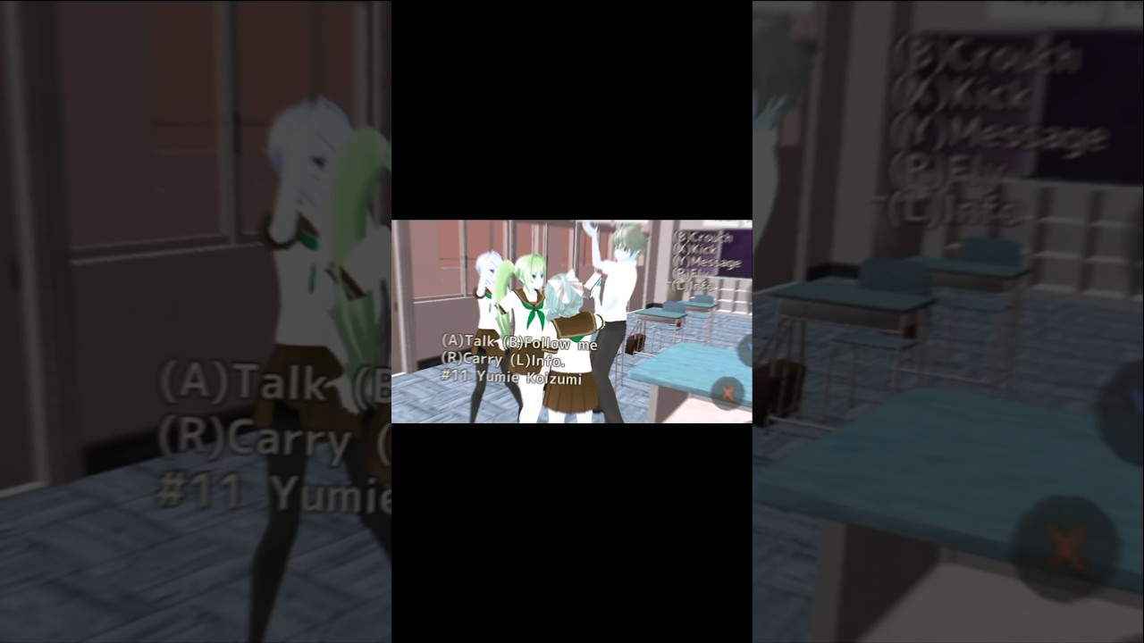 3 extrovert 1 introvert #schoollife #school #sakuraschoolsimulator #yanderesimulator #beranda