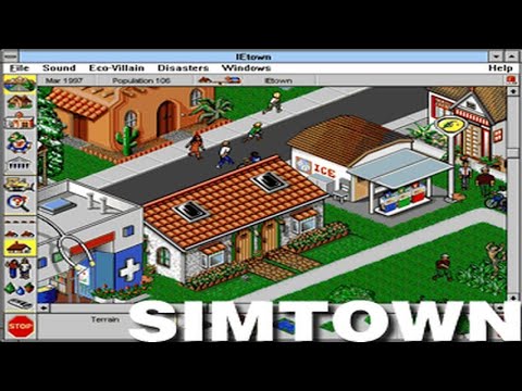SimTown (Windows/Macintosh, 1995) Retro Review from Interactive Entertainment Magazine