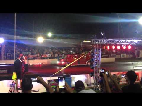 Duel jet engine powered fire truck