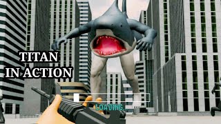 Shoot the fish survival zone part 2 titan in action gameplay