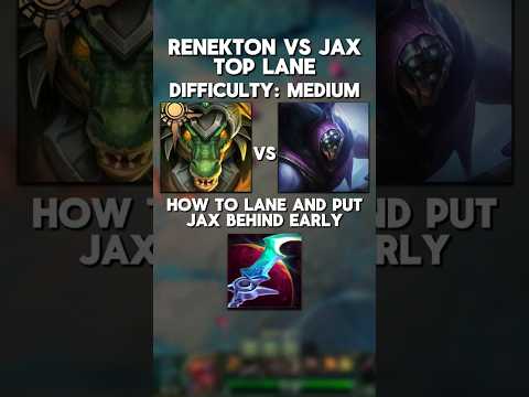 Renekton Vs Jax Matchup Explained #leagueoflegends #renekton #riotgames #toplane #top #fyp #jax