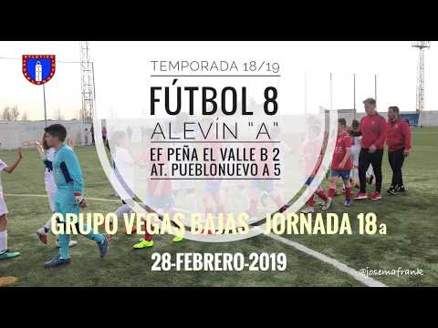18/19 ALEVIN "A"| J.18ª EF PEÑA EL VALLE "B” 2 - ATLETICO PUEBLONUEVO "A" 5 (28-02-19)