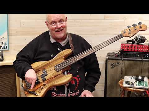 Product Review - Stinnett Custom Bass,  P/J Black Korina Orange Stripes