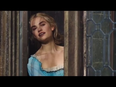 Lily James singing Lavender’s Green Dilly Dilly Lavender’s Blue in Cinderella