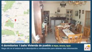preview picture of video '4 dormitorios 1 baño Vivienda de pueblo se Vende en El Hijate, Almeria, Spain'