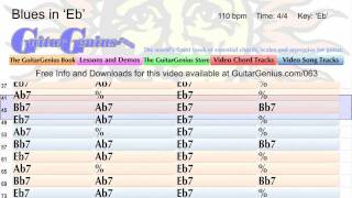 063 Blues in 'Eb' - Backing Track - 2MIN