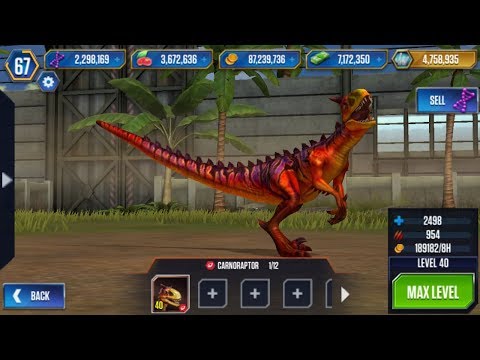 CARNORAPTOR HYBRID (END) | Jurassic World The Game