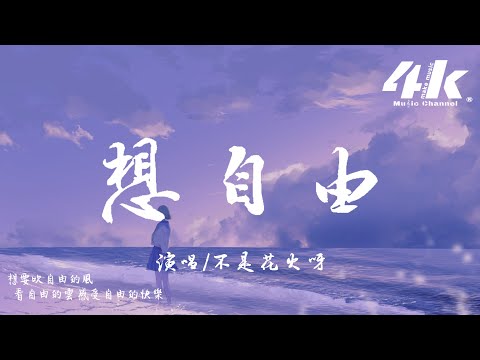 不是花火呀 - 想自由 (原唱:林宥嘉)『或許只有你 懂得我，所以你沒逃脫。』【高音質|動態歌詞Lyrics】♫