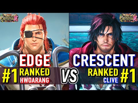 T8 🔥 EDGE (#1 Ranked Hwoarang) vs CRESCENT (#1 Ranked Clive) 🔥 Tekken 8 High Level Gameplay