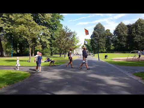 Walking tour of City park Valkenberg Breda, Netherlands【4K】Full