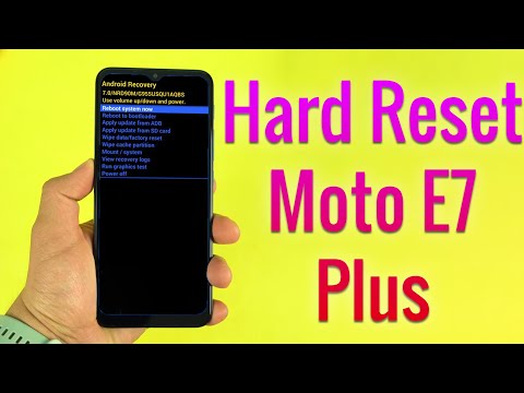 Hard Reset Motorola Moto E7 Plus | Factory Reset Remove Pattern/Lock/Password (How to Guide)