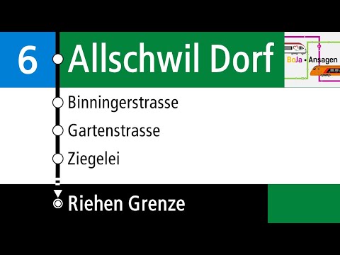 BVB Ansagen I 6 Allschwil Dorf - Riehen Grenze I BoJa Ansagen