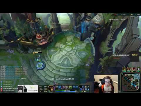 League Of Legends S6 — Bjergsen as Cassiopeia vs Ahri Mid  Server Ranked Gameplay