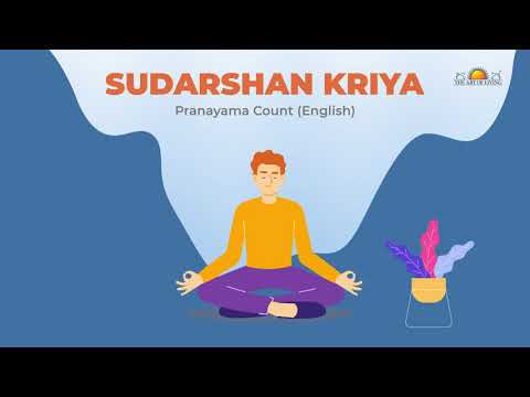 Sudarshan Kriya Pranayama Count (English) | Ujjai Breathing | Bhastrika | Om Chanting