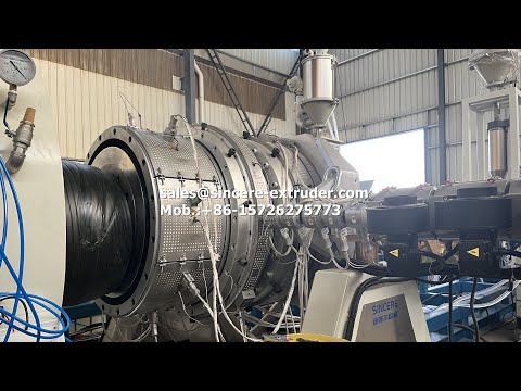 Экструзионная линия по производству трехслойной трубы из ПЭ/ПНД/ПП/ППР диа 400 630 800мм