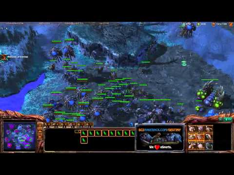 ROOTDestiny (Z) vs. coLRyze (Z) [Game 3] (Part 2/2) - Starcraft 2 Ladder