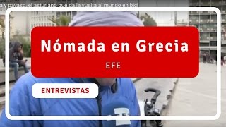 Nómada y payaso, el asturiano que da la vuelta al mundo en bici