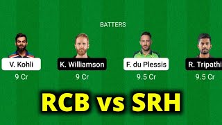 RCB vs SRH | SRH vs RCB | IPL 2022 Dream 11 Team Analysis & Prediction Kannada | Batball11