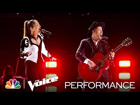 Rachel Mac and Coach Nick Jonas Perform Foo Fighters' "Best of You" - The Voice Finale Results 2021