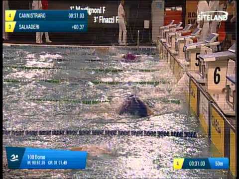 Serie 1 dei 100 Dorso  Assoluti F Agonisti - 7° Trofeo SOGEIS Montichiari