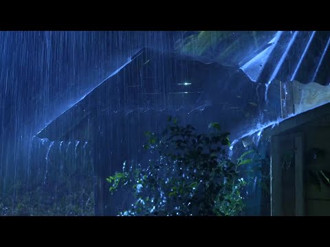 Pioggia sul Tetto - Dimentica L'Insonnia e L'Ansia con Forti Piogge e Tuoni Intensi di Notte