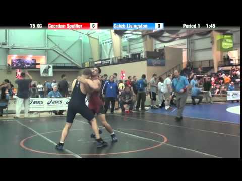 Greco 75 KG Geordan Speiller vs. Caleb Livingston