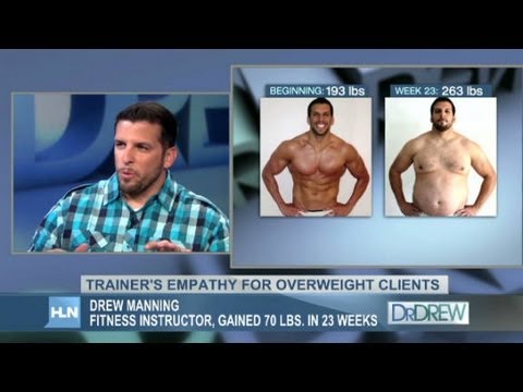 Trainer gains 70 lbs on purpose