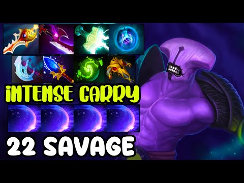 INTENSE CARRY FACELESS VOID - INSANE 22 SAVAGE - FULL TEAM FIGHT - DOTA 2 GAMEPLAY