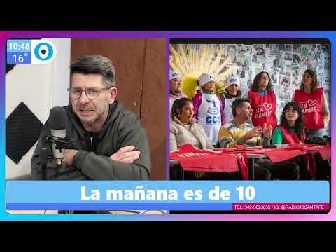 LA MAÑANA ES DE 10: MONSERRAT GODOY - PABLO LANDO.  "Santa Fe Sin Hambre"