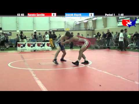 Ronnie Gentile vs. Joseph Hayek at 2013 FILA Cadet Nationals - FS